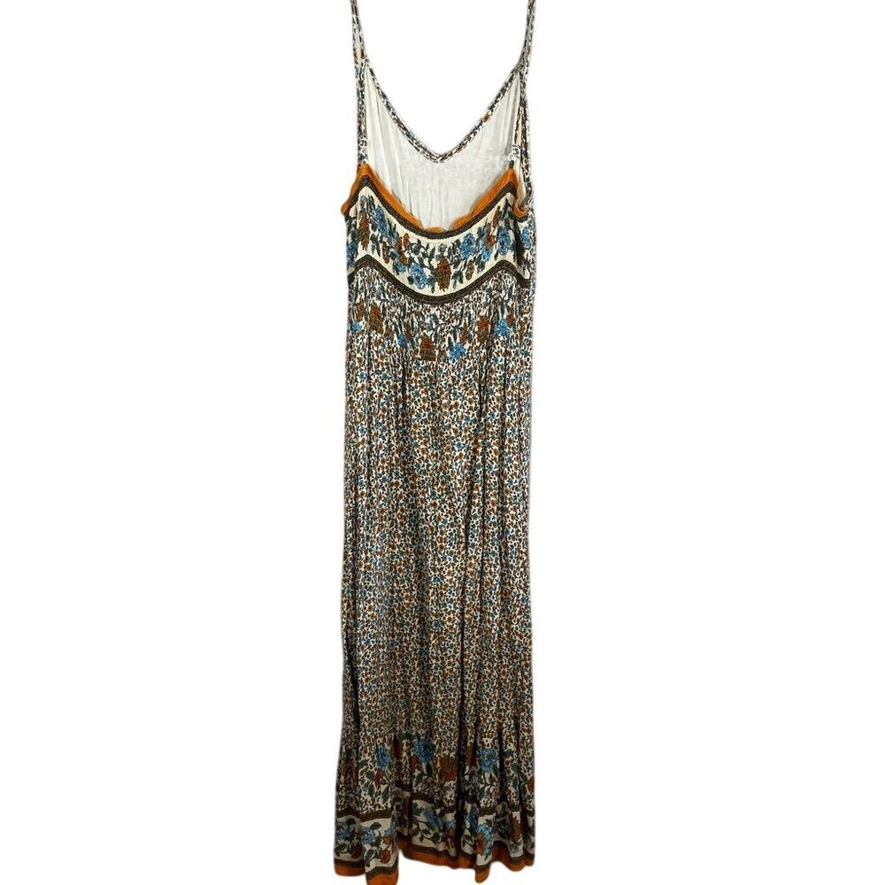 Bohemian Floral Border Maxi Dress - Multicolor - Picture 6 of 11